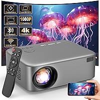 [Messa a fuoco elettrico] FresHDEW Proiettore WiFi 5G con proiettore Bluetooth Nativo 1080P