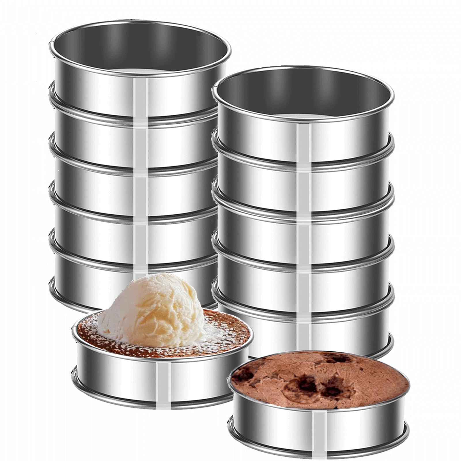 KUAYB 12-Pack Crumpet Rings