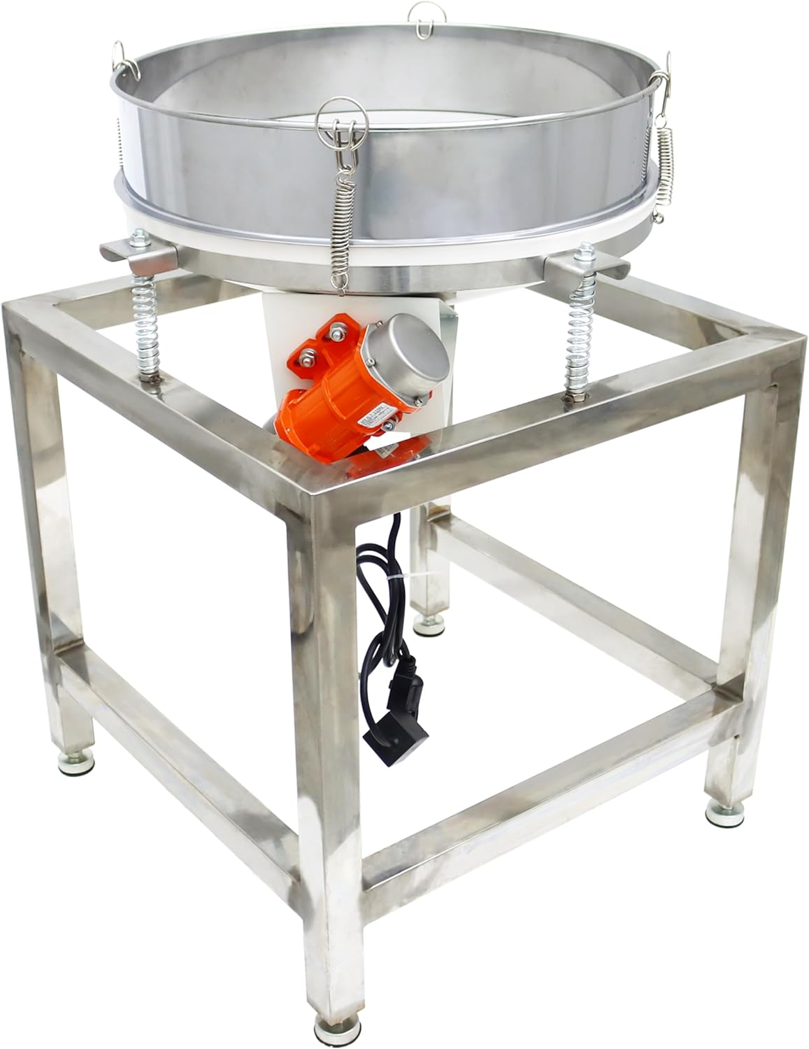 TECHTONGDA Stainless Steel Powder Vibrating Sieve Electric Screen Shaker Machine Diameter 19.6inch with 40 and 100 mesh