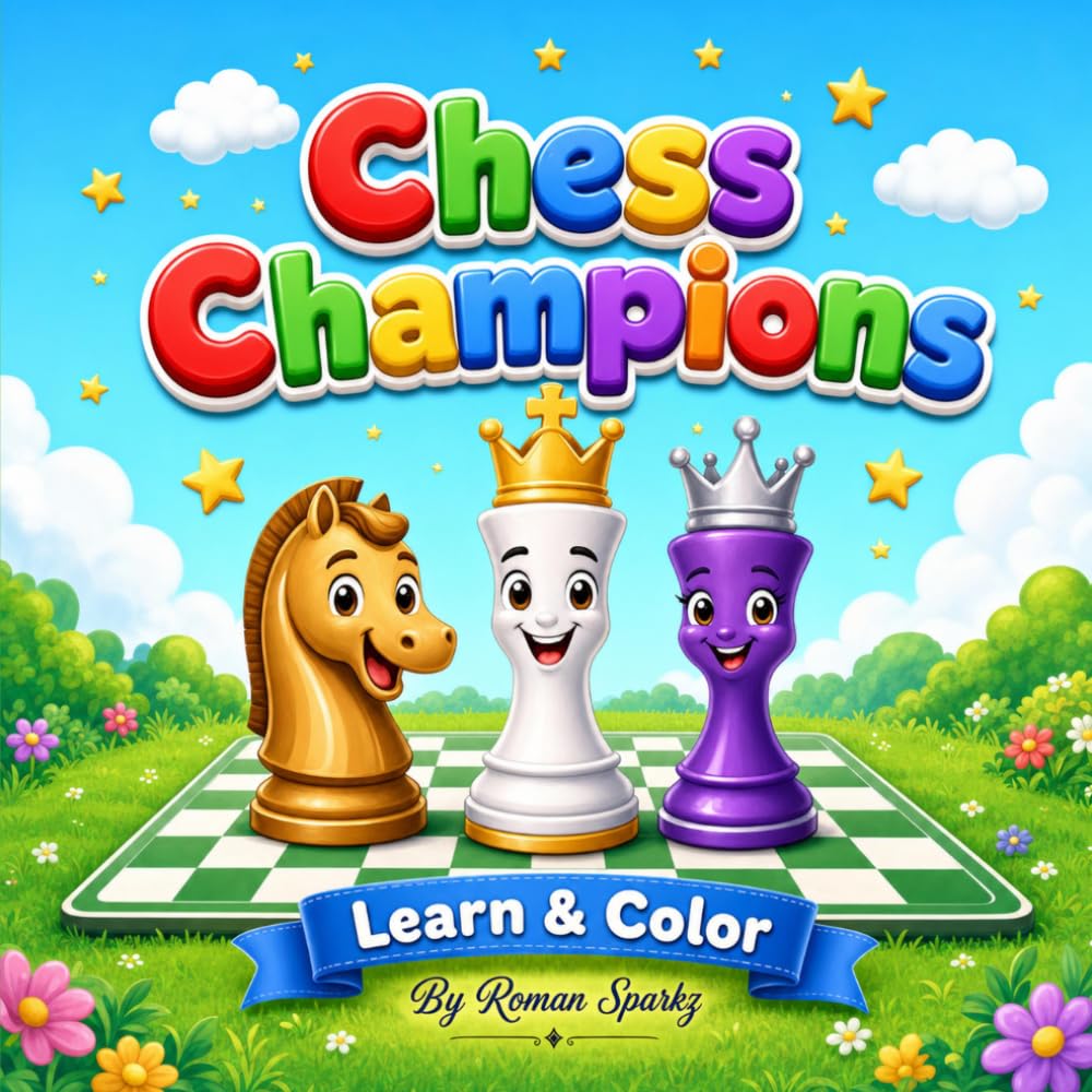 Chess Champions: Learn & Color