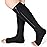 Ailaka Medical Compression Socks with Zipper, Knee High 15-20 mmHg Compression Socks for Women Men, Open Toe Support Socks for Varicose Veins, Edema, Recovery, Pregnant, Nurse