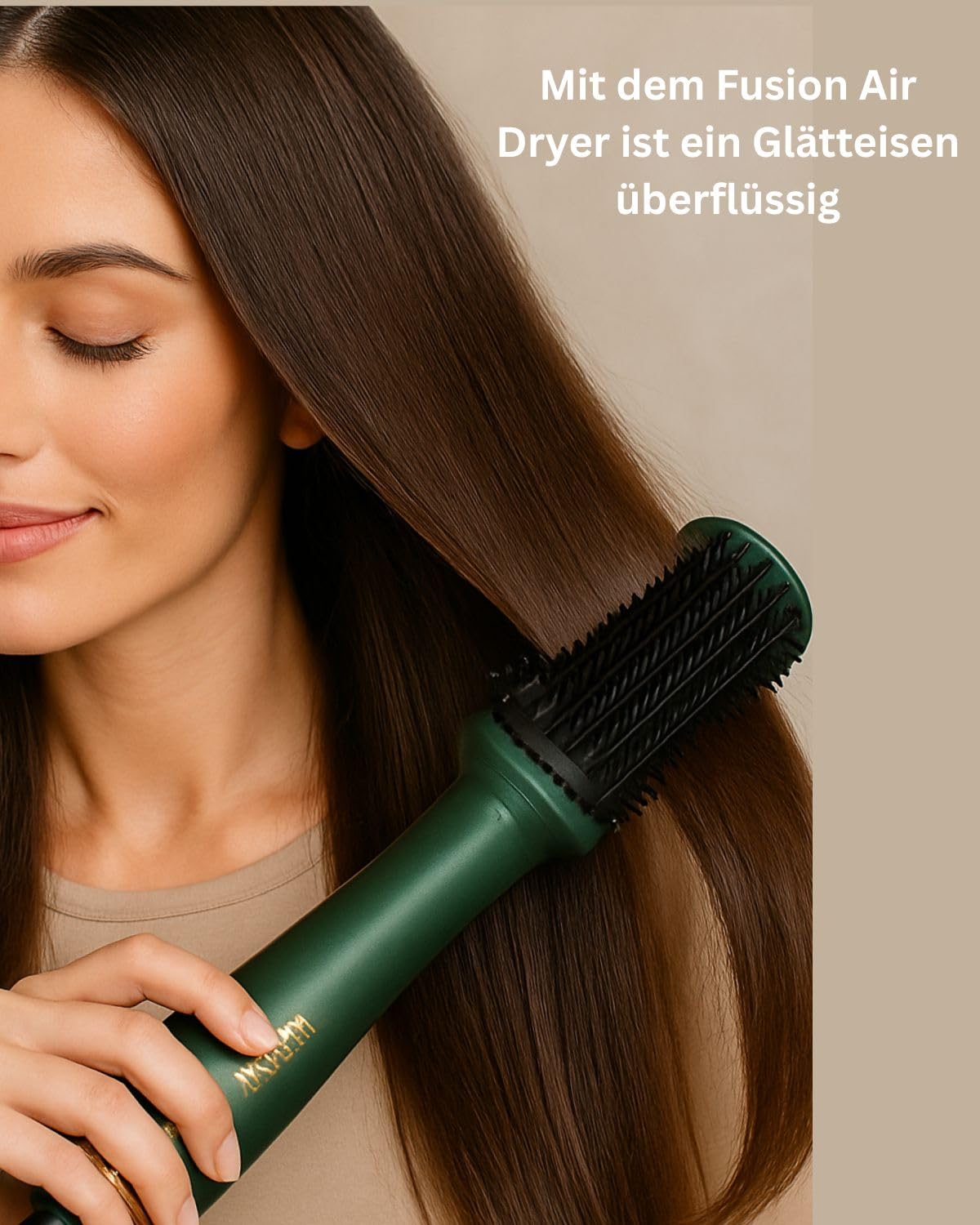 Fusion Air Dryer 4 in 1 Warmluftbürste mit einzigartiger Technologie Haare schneller und schonender trocknen, stylen und pflegen