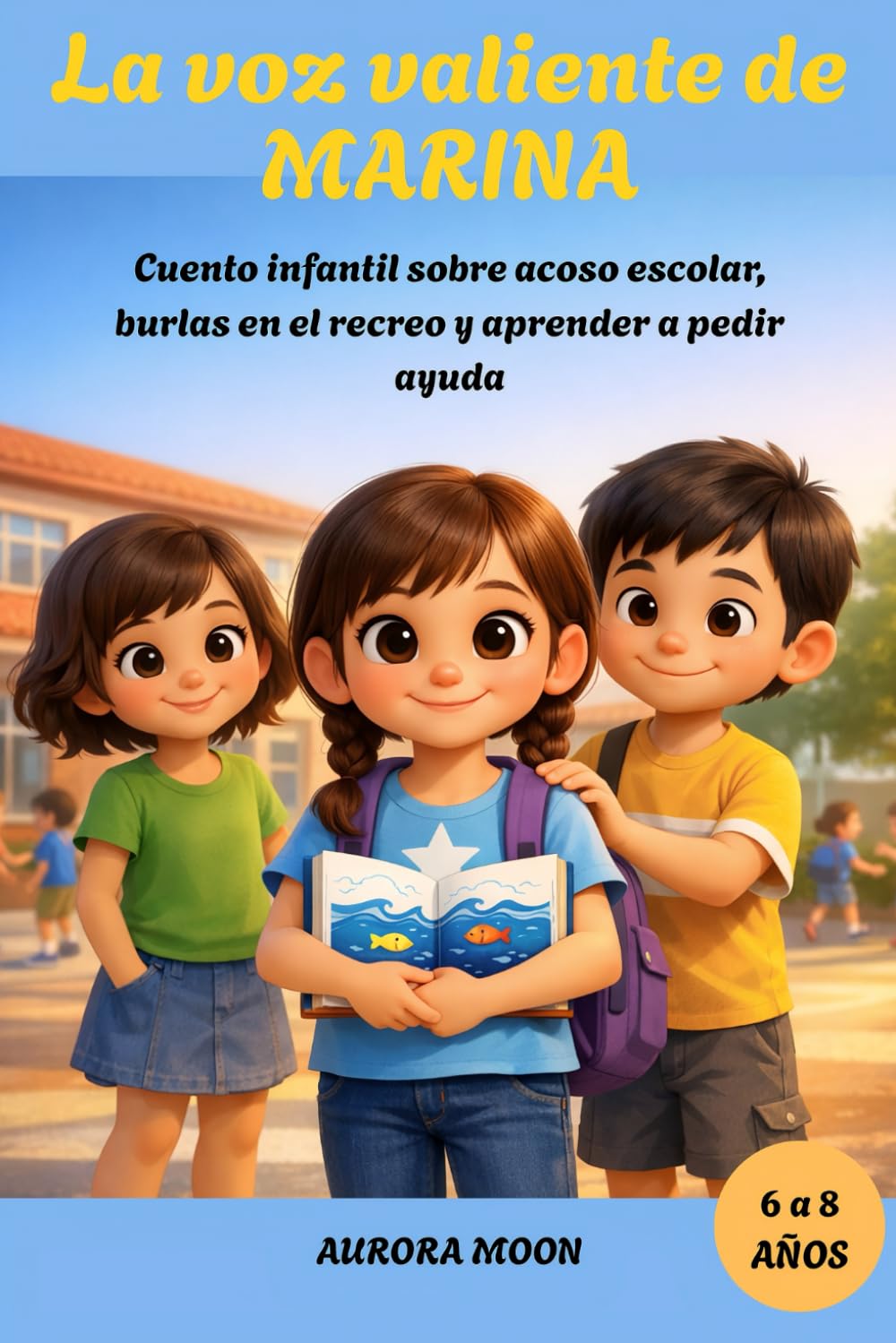 La voz valiente de MARINA: Cuento infantil sobre acoso escolar, burlas en el recreo y aprender a pedir ayuda