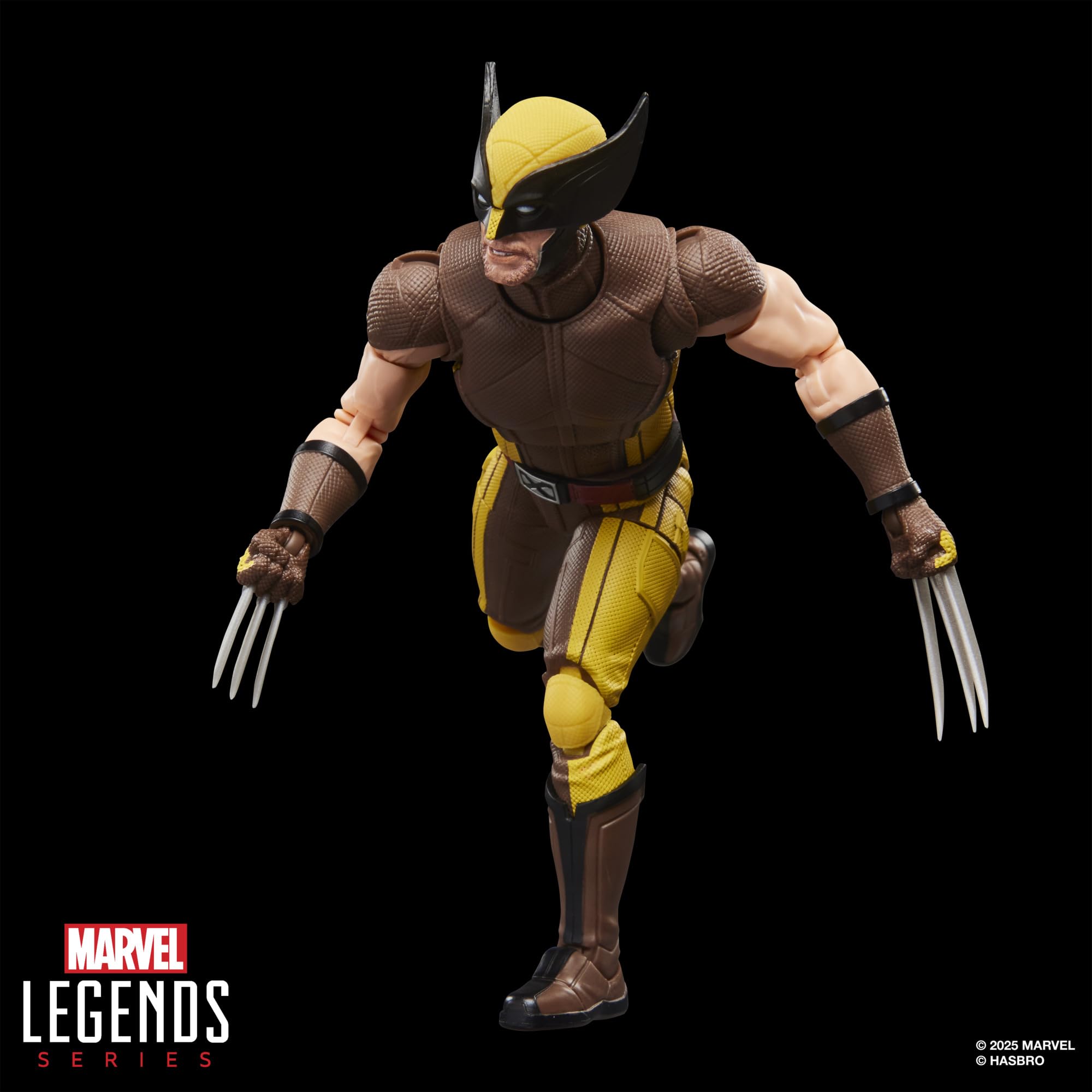 Wolverine (w brązowym kombinezonie) z serii Marvel Legends, kolekcjonerska figurka w skali 15 cm na prezent z filmu Deadpool & Wolverine wytwórni Marvela