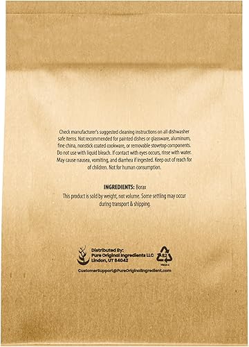 Miniatura 2 de Bórax de calidad superior, tetraborato de sodio (disponible en 4 onzas, 11 onzas, 1 libra, 27 onzas, 2 libras, 5 libras, y 55 libras)