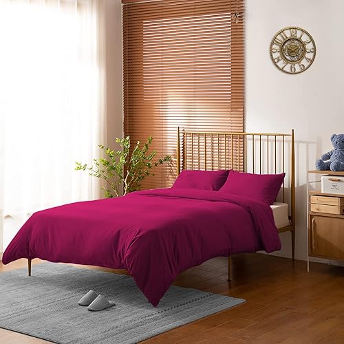 Miniatura 2 de OnlineSmartDeals Funda de edredón de algodón indio puro de 300 hilos, funda de edredón, funda de edredón de algodón en 3 picec, 1 funda de edredón y