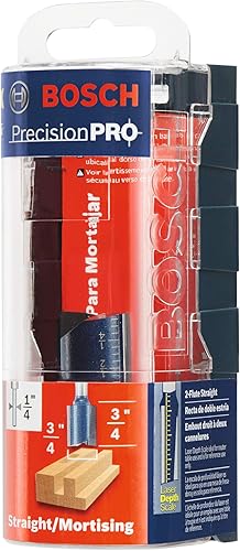 Miniatura 4 de BOSCH 85232MC Broca de enrutador recto de doble flauta con punta de carburo de 34 pulgadas x 34 pulgadas