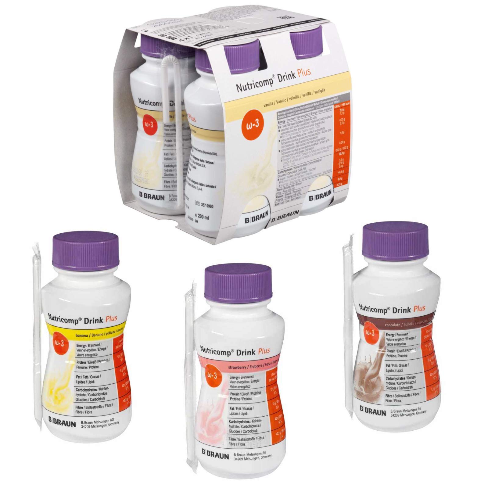 Nutricomp Drink Plus Mischkarton – B.Braun