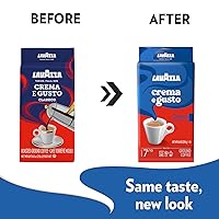 Vista 3 de Café molido, italiano, Lavazza Crema e Gusto, bloques de 8.8 oz