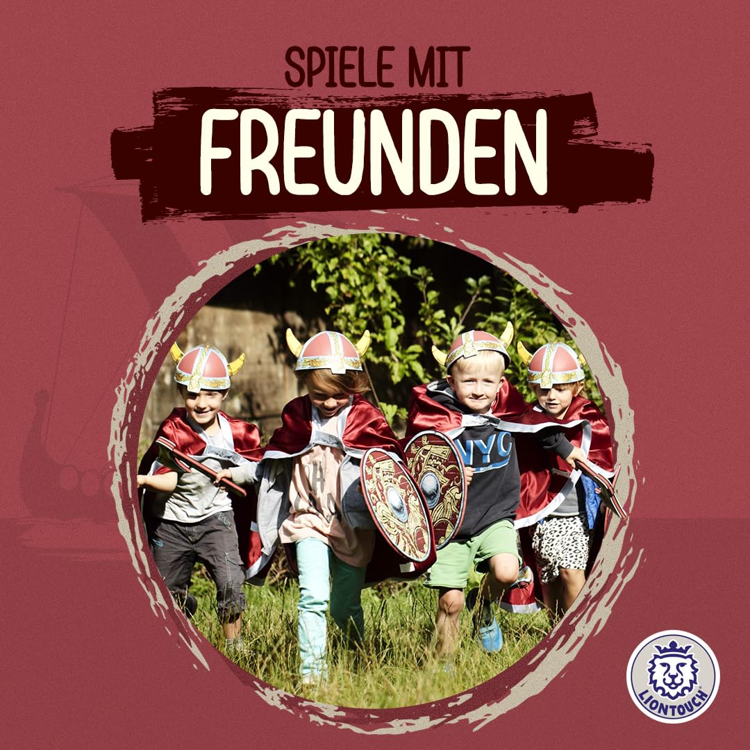 Liontouch - Wikingerschild | Für Kinder ab 3 Jahren | Chief Haralds mittelalterliches Spielzeug für kleine Krieger Rollenspiele | Sicheres & langlebiges Kampf-Accessoire für Verkleidung & Kostüme