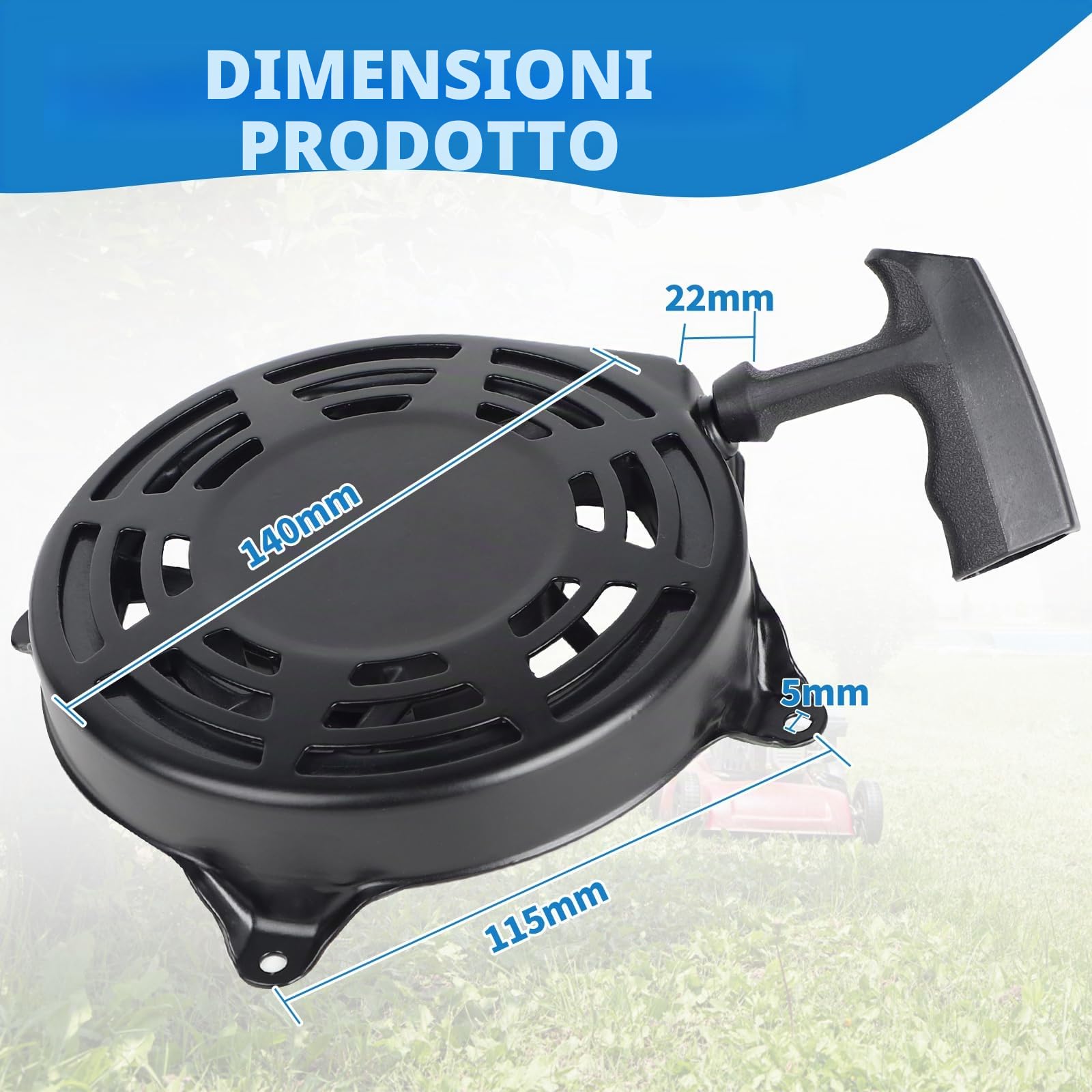 SWAWIS Avviamento a Strappo per Briggs & Stratton 497680 498144 Tosaerba Avviamento a Strappo per Oregon 31-068 Rotary 12368 Tosaerba Avviamento per Tosaerba Avviamento Manuale