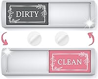 Vista 12 de ASSURED SIGNS Elegante imán de limpieza sucia para lavavajillas de 7 x 2 pulgadas, imán de lavavajillas Clean Dirty Sign para cocina con indicador