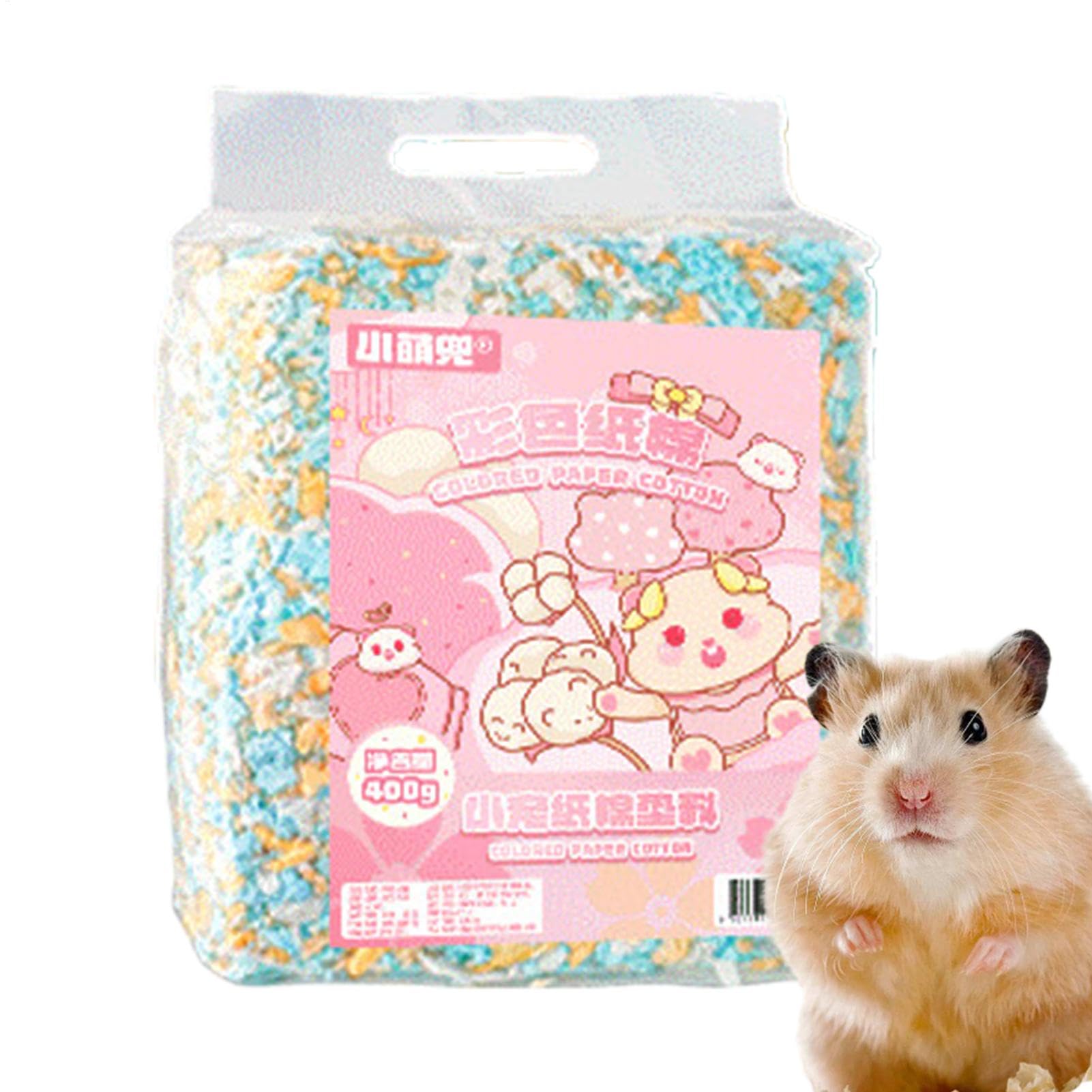 Frfik Paper Bedding - Hamster Bedding, Clean & Cozy Super Absorbent - Small Animal Bedding for Rabbits -Bedding for Cages, Hamster, Gerbil, Mice, Rabbits, Guinea Pig, Reptile & Small Pets