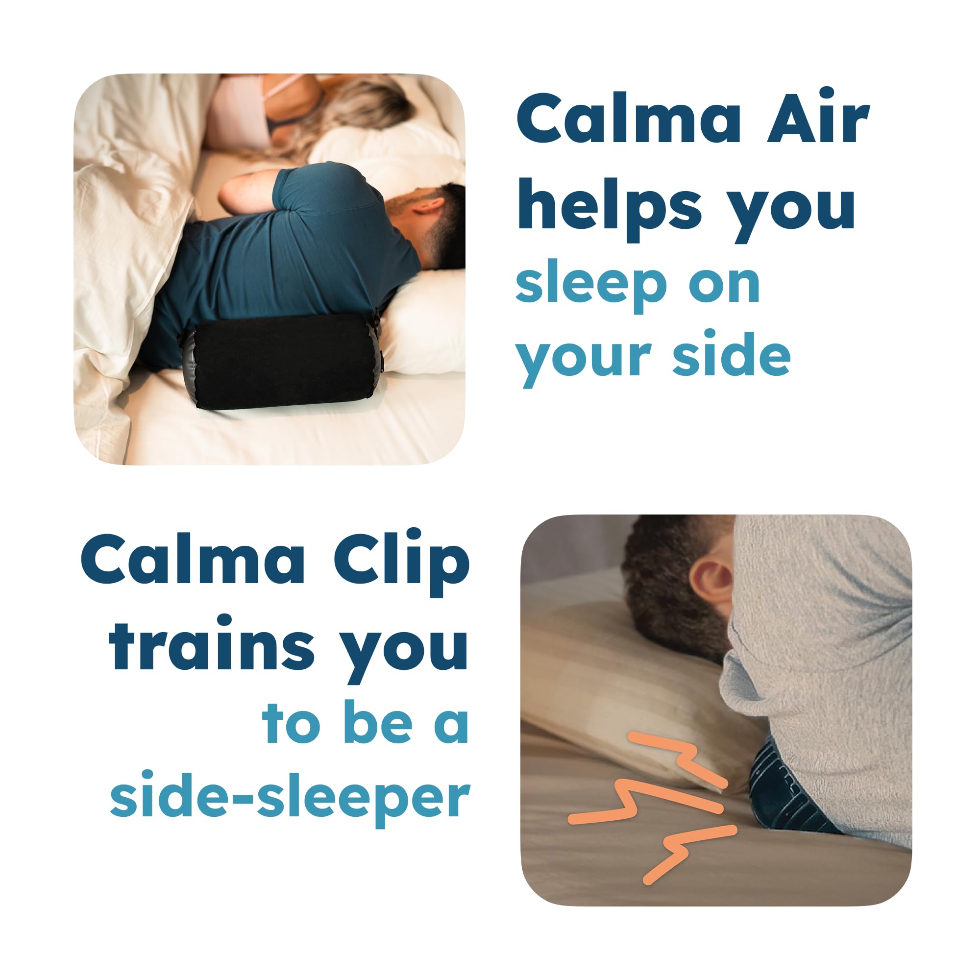 Ball for Side Sleep Posture - Calma Clip v2 by Whole Nights, Sleep Aid for Back Snorers, Anti Snoring Device, Attaches to Any Clothes and Keeps You in a Healthy Sleeping Position — Amazon image 7