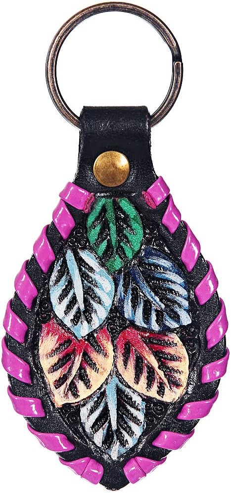 HILASON Leather Key Chain Key Ring Handcraft Handmade