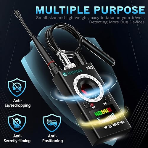 Miniatura 2 de JMDHKK Detectores de cámara oculta - Detector de errores profesional, escáner RF - Localizador GPS anti-espía para el hogar, oficina, seguridad