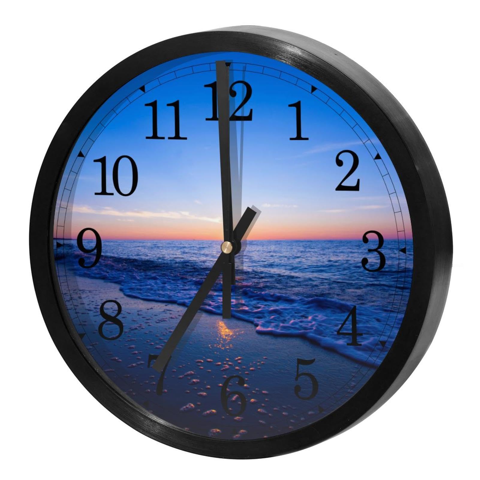 Horloge murale quartz silencieuse ronde sans tic-tac pour maison école bureau