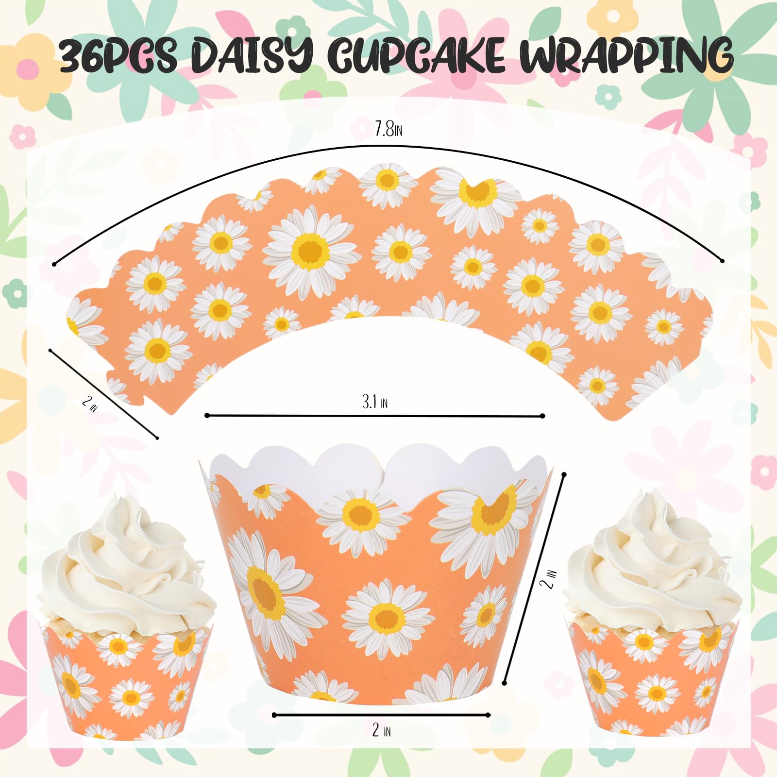 300 Stück Cupcake-Förmchen Cartoon-Stil - Blaue Goldene Ringe Backförmchen