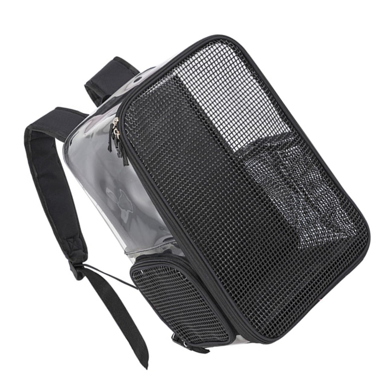 Borsa Trasporto Gatto Traspirante e Comoda, Oxford Nera | Grande Capacità, per Hiking e Viaggi, Design a Tracolla per Spostamenti Pratici
