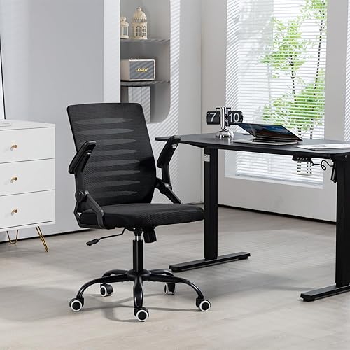 Miniatura 2 de Panana Silla trasera de malla, silla giratoria ergonómica, silla de escritorio para computadora de oficina, soporte lumbar ejecutivo, reposabrazos