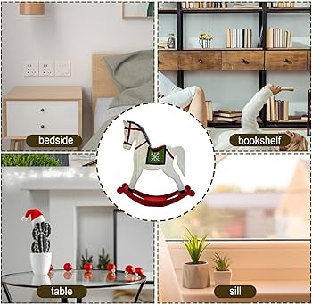 Amazon.co.jp: 馬のクリスマスオーナメント | 木馬のおもちゃの