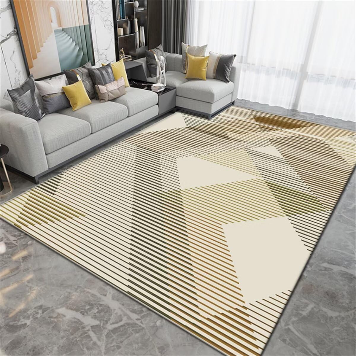 Tapis d'extérieur design haut de gamme pour hall et salon chic