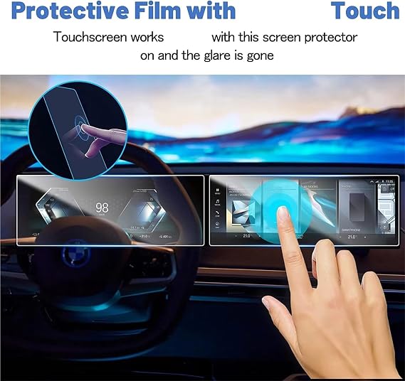 GPS Screen Protector Navigation Film For BMW For IX For I4 For I7 For X7 2023+ Screen Protector Touch HD Clear 14.9 In Navigation Screen Protector