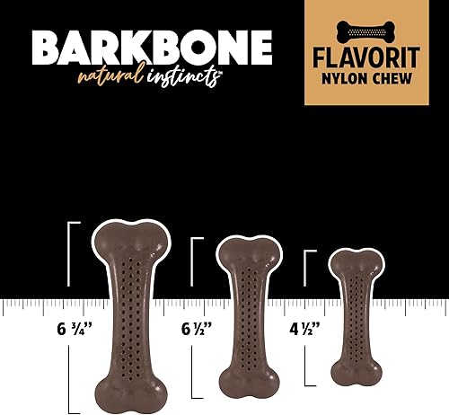 Miniatura 5 de Pet Qwerks Flavorit BarkBone - Hueso de perro rellenable para masticadores moderados, sabor a mantequilla de maní, 5.5 pulgadas, fabricado en