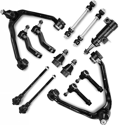 DWVO Kit de suspensión delantera de 13 piezas compatible con Chevy Tahoe 1999-2007SuburbanSilveradoAvalance 2002-2006 Cadillac Escalade 1999-2007