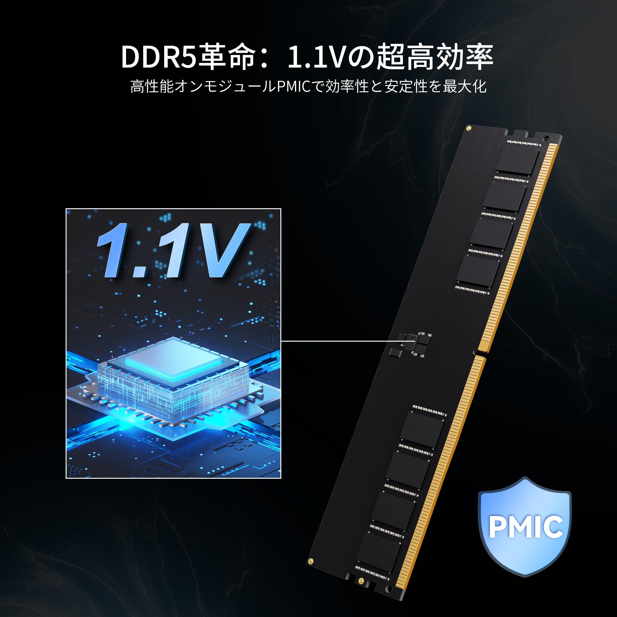 Amazon.co.jp: SIX DDR5 RAM 2x32GB 5600MHz UDIMM デスクトップ用