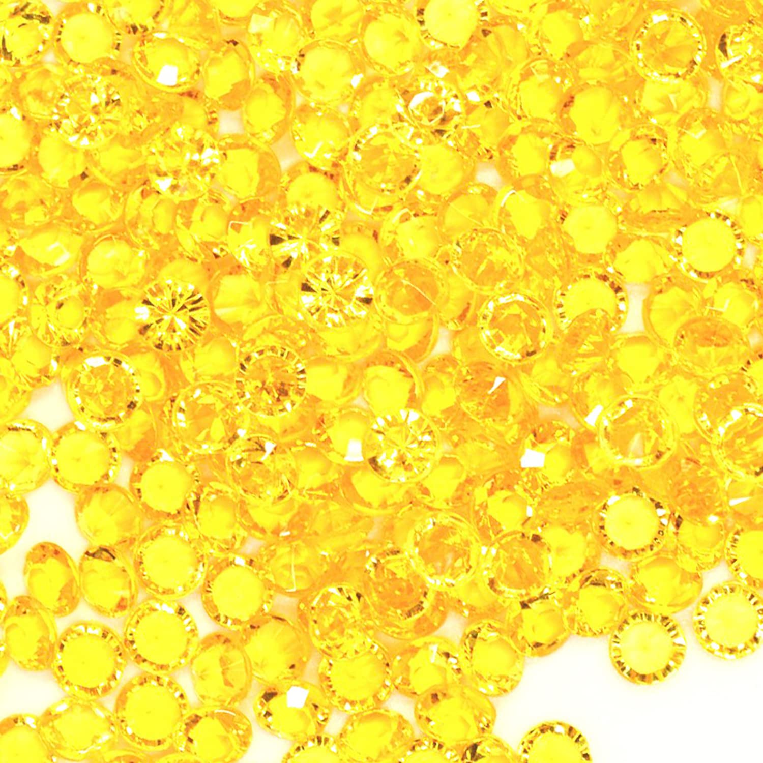 Trimming Shop Yellow 10000pcs Table Scatters Clear Acrylic Rhinestone — image 1
