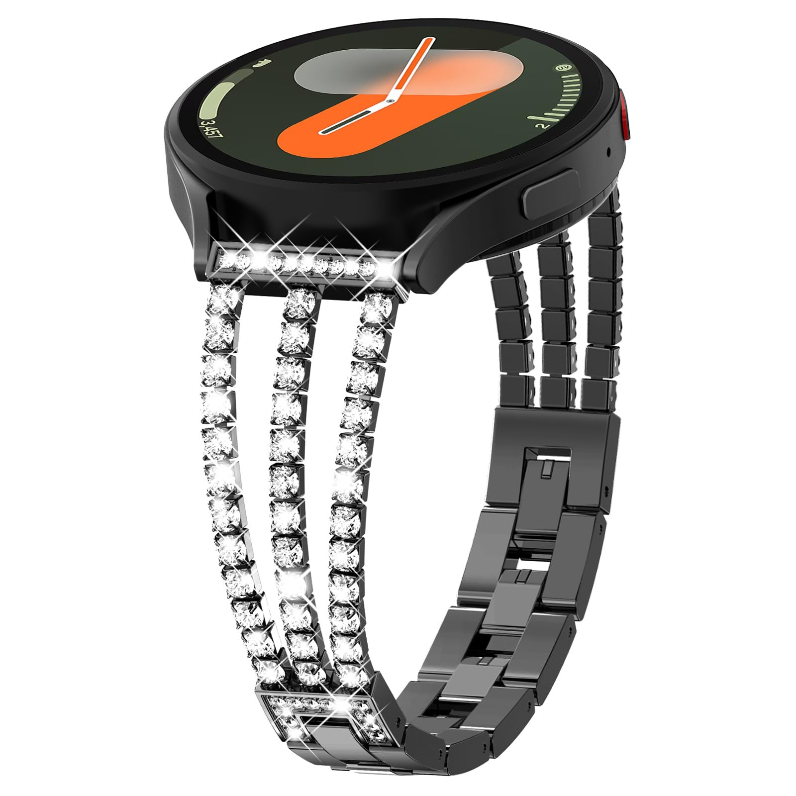 KADES Compatible with Samsung Galaxy Watch 8/8 Classic / 7/6 / 5/4 Band, 40mm 44mm 45mm 47mm, Luxury Diamond Bracelet Chain Band for Women, Bling