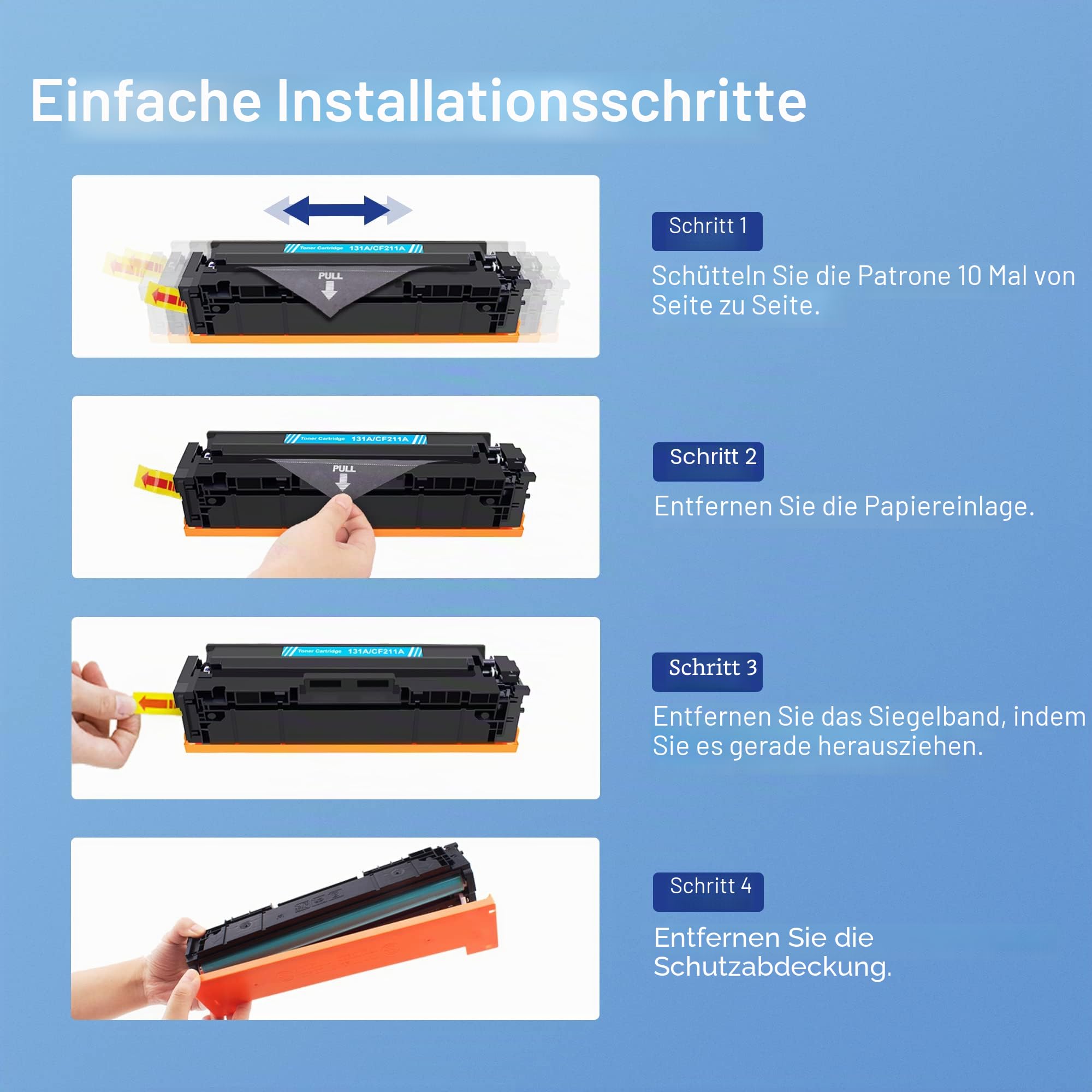 131X 131A Multipack Kompatible für HP 131A 131X M276nw Toner 4er-Pack