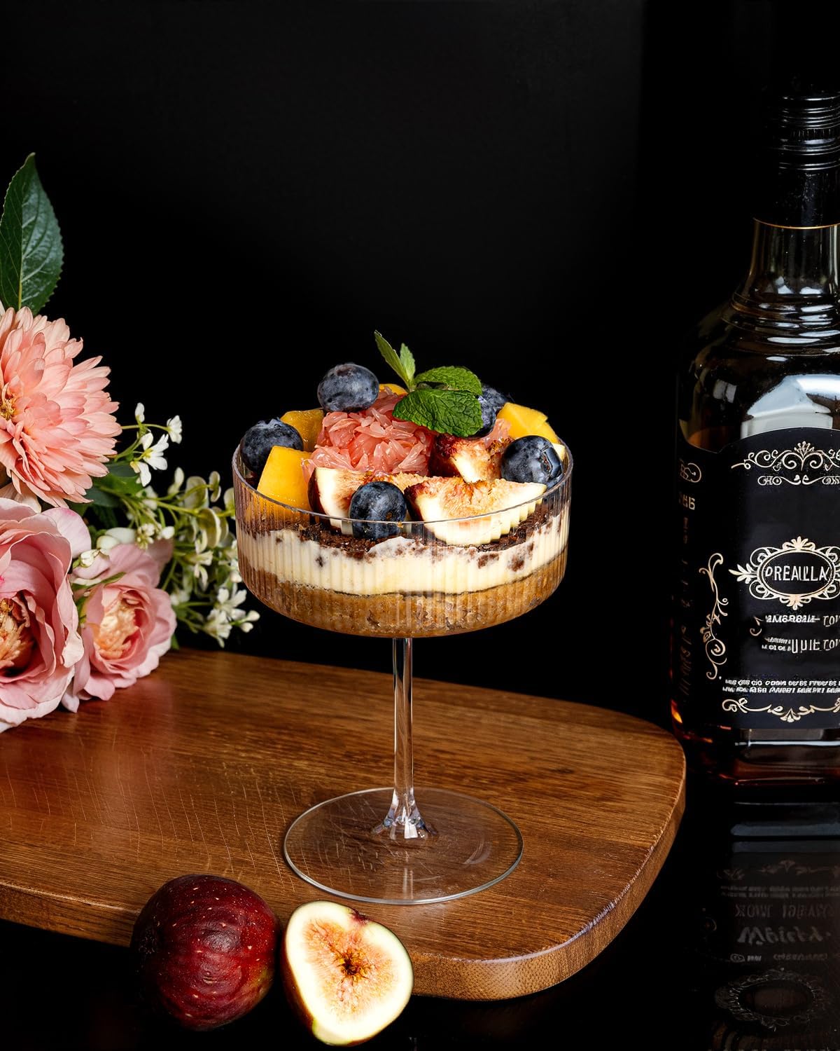 Ciaell 12PCS Plastic Ribbed Martini Glasses - 10 Oz Disposable Coupe Glasses with Stem - Heavy Duty Margarita Cups for Bars, Cocktails, Whiskey, Parties & Wedding - Image 3