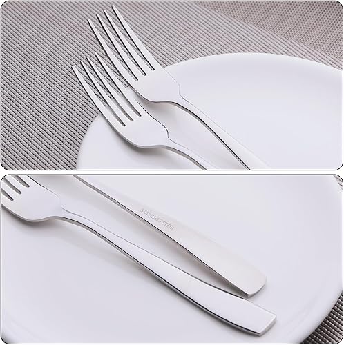 Miniatura 3 de Tenedores de cena de acero inoxidable de 12 piezas, tenedores de mesa, 8.18 pulgadas
