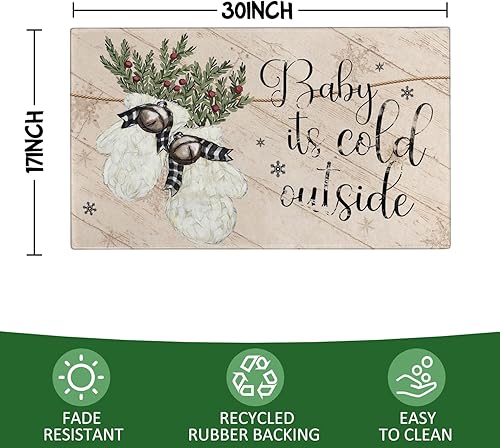 Miniatura 10 de Tapete antideslizante para puerta de primavera y verano, diseño de flores y mariposas para interiores y exteriores, para entrada, porche, granja,