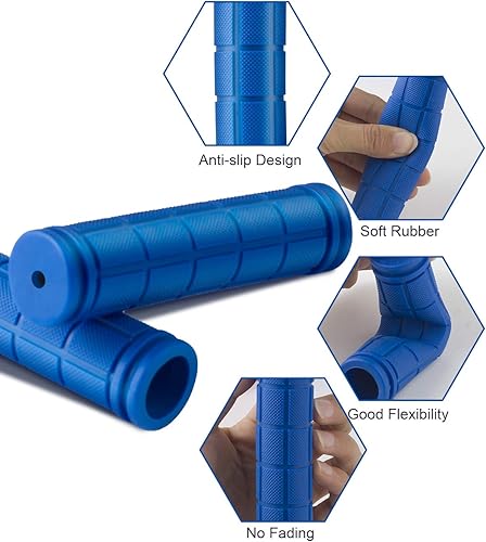 Miniatura 3 de MSDADA Puños de manillar de goma antideslizantes para niños, scooter, montaña, carretera, crucero