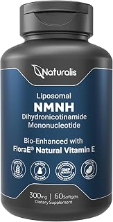 Naturalis Liposomal NMNH 300mg (NMN Alternative) | Boost NAD+ Levels & Support Healthy Aging* | Bioenhanced with Vitamin E for Advanced Absorption, Stability & Antioxidant Protection* | 60 Softgels