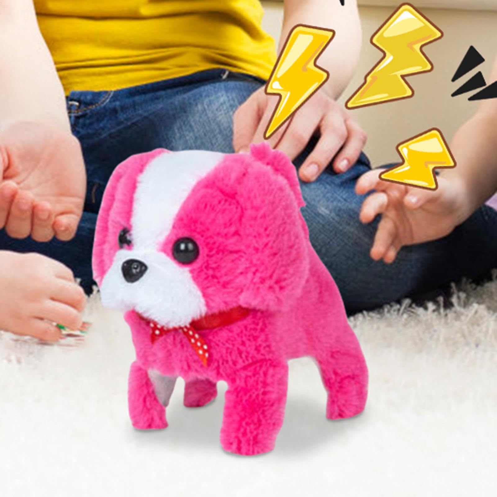Amazon | インタラクティブウォーキングトイ子犬、吠えるロボット犬の