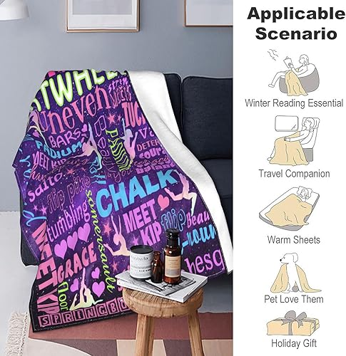 Miniatura 7 de UOER Manta de gimnasia, regalos de gimnasia para niñas, regalos para gimnastas, amantes de la gimnasia, hija, adolescentes, niños, Navidad,