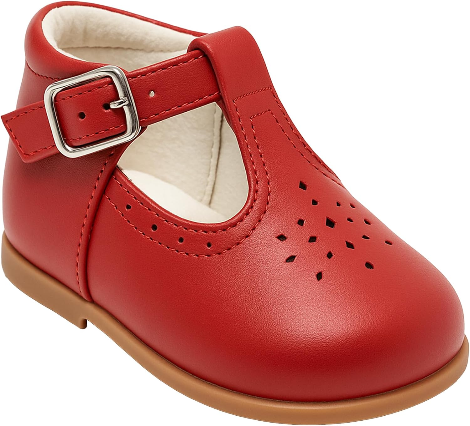 Kids Unisex Buckled Leather Mary Jane Shoes – Comfortable and Durable Footwear