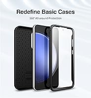 Vista 3 de SURITCH Funda para Samsung Galaxy S23 FE de 6.4 pulgadas (solamente), (2 marcos frontales) de cuerpo completo, resistente, a prueba de golpes