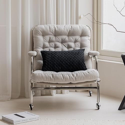 Vista 466 de Kevin Textile - Juego de 2 fundas decorativas para cojines, de pana y con moderno estilo campestre bohemio a rayas para decorar hogar, sofá, cama