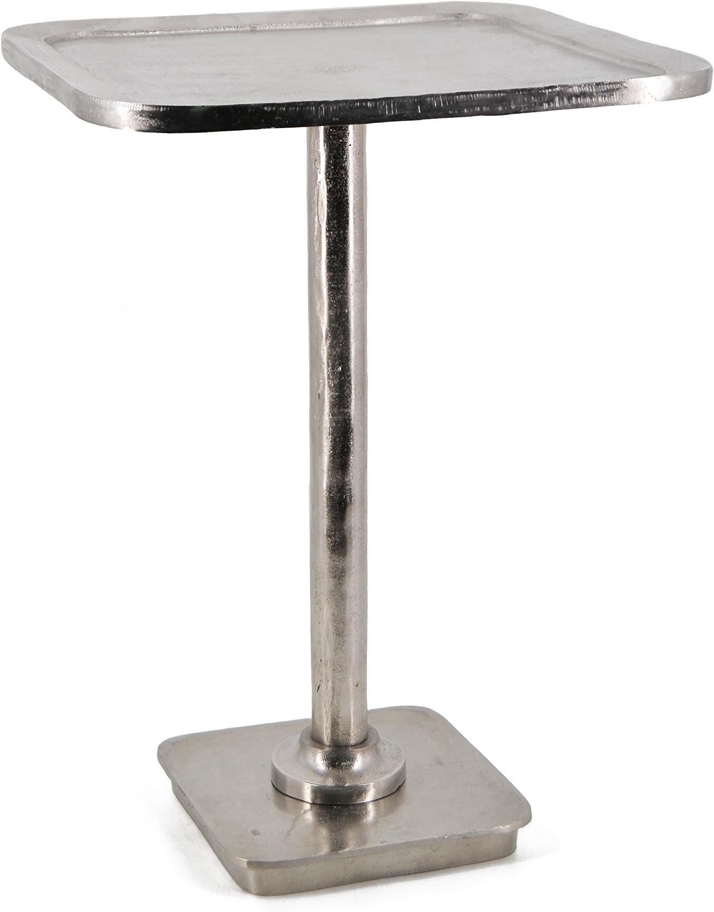 moycor Antique – Side Table, Square, 40 x 40 x 55 cm, Silver