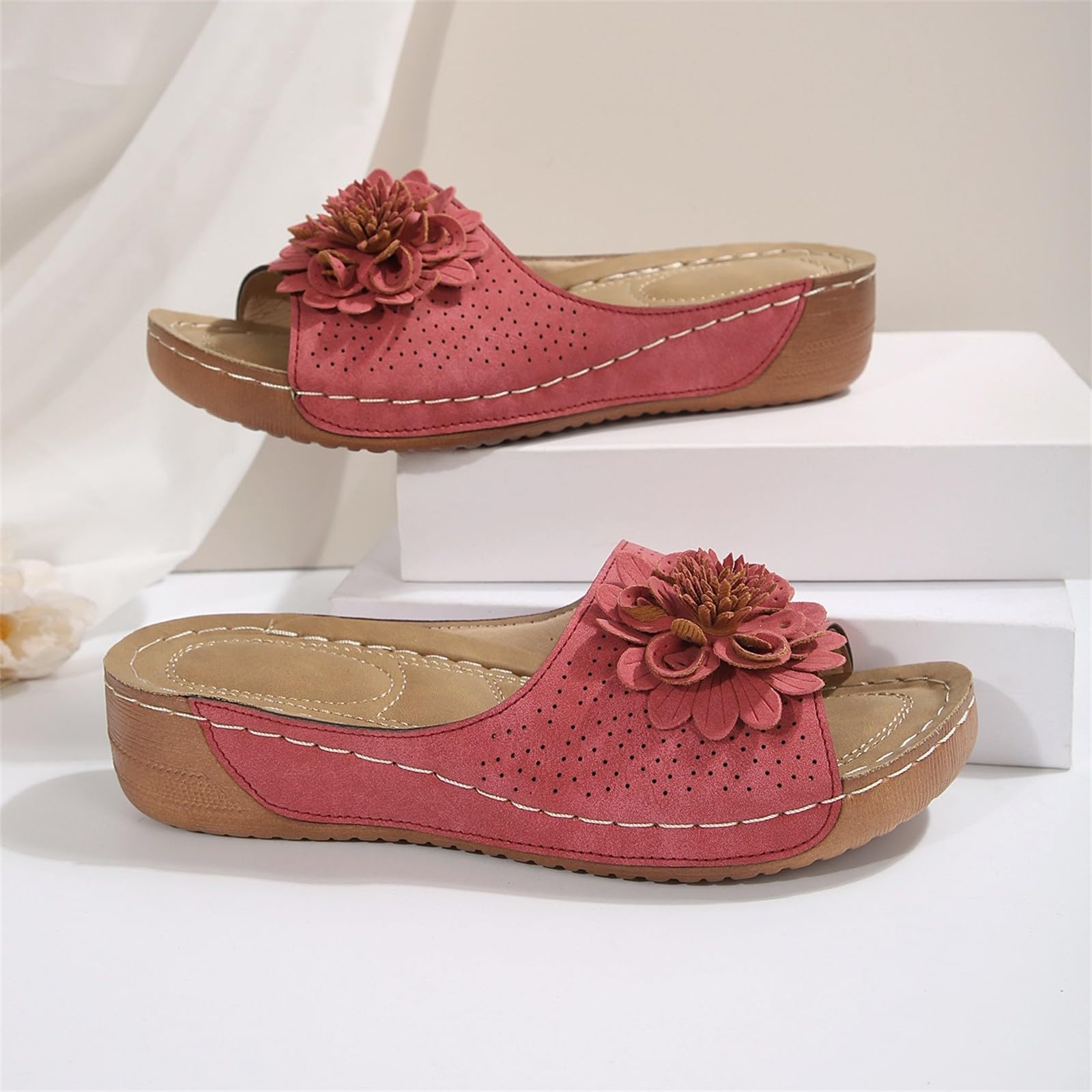 Zapatos abiertos mujer verano con cuña - Chanclas de playa