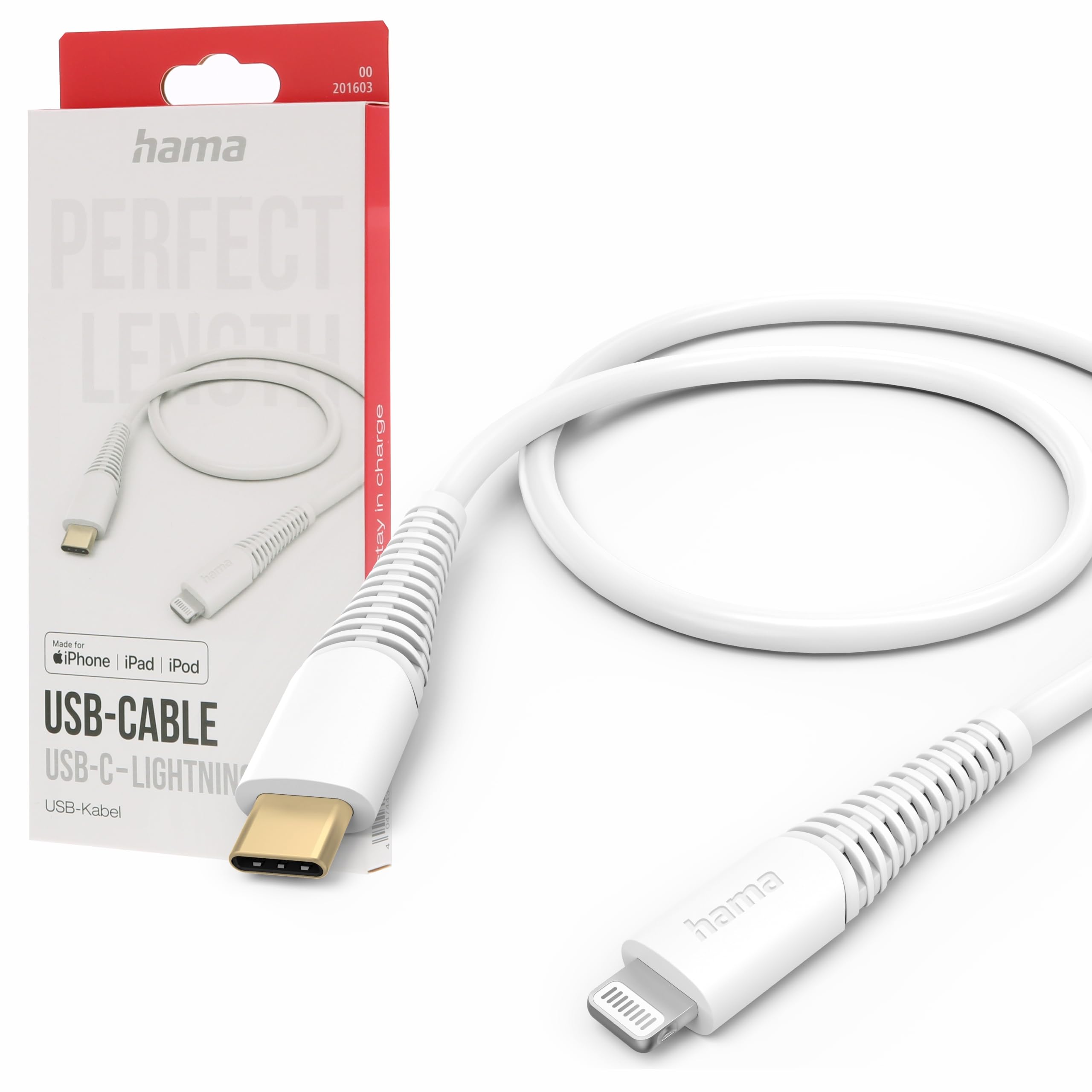 Hama USB-C to Lightning Charging Cable