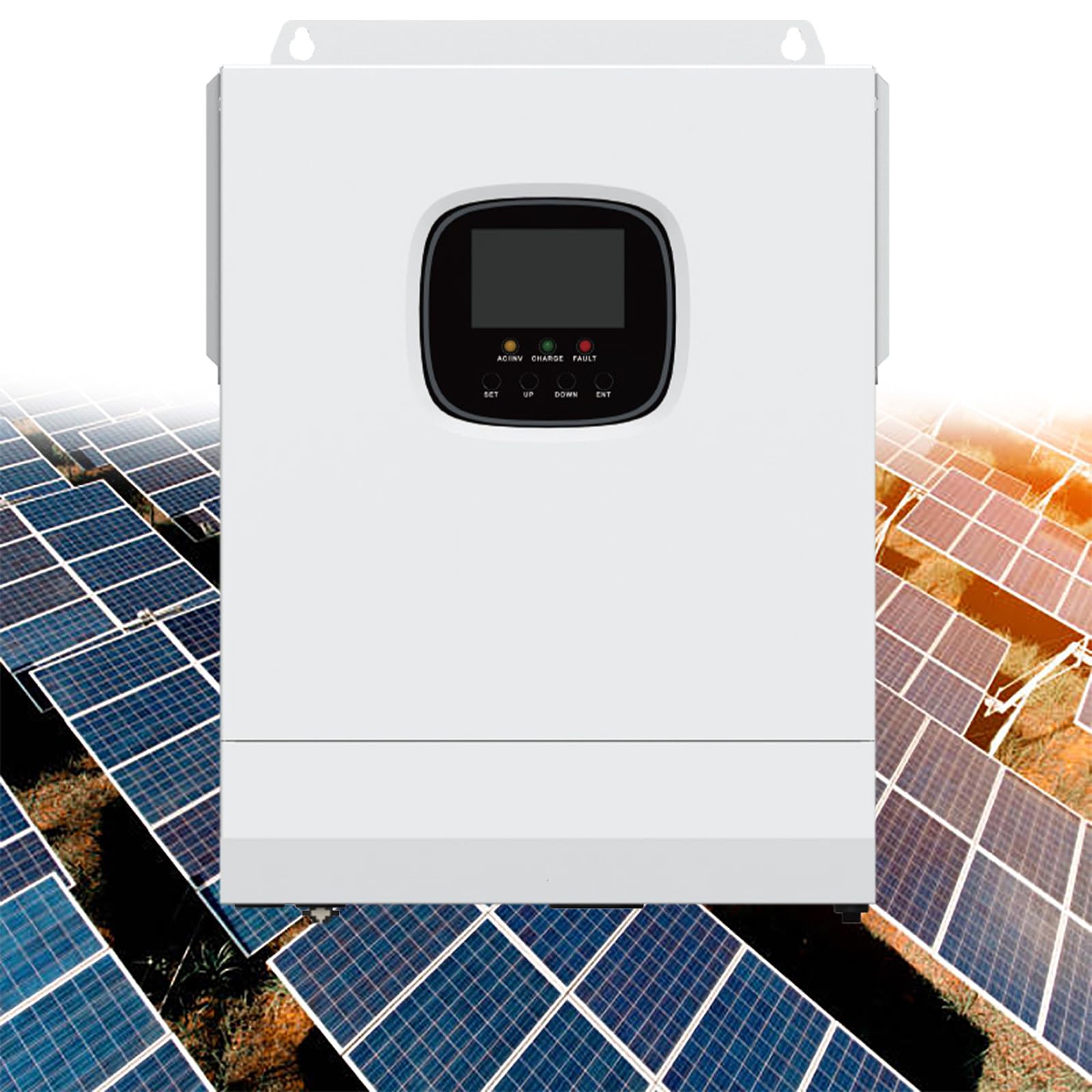 Inverter Solare Ibrido a Onda Sinusoidale Pura Fuori Rete da 3000 W e 24 V, Regolatore di Carica MPPT Integrato, Supporto per Carica Solare/Generatore/Utilità,220V