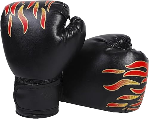 Miniatura 13 de 1 par de guantes de entrenamiento de boxeo: guantes de perforación de superficie de poliuretano para principiantes, guantes de entrenamiento y Red