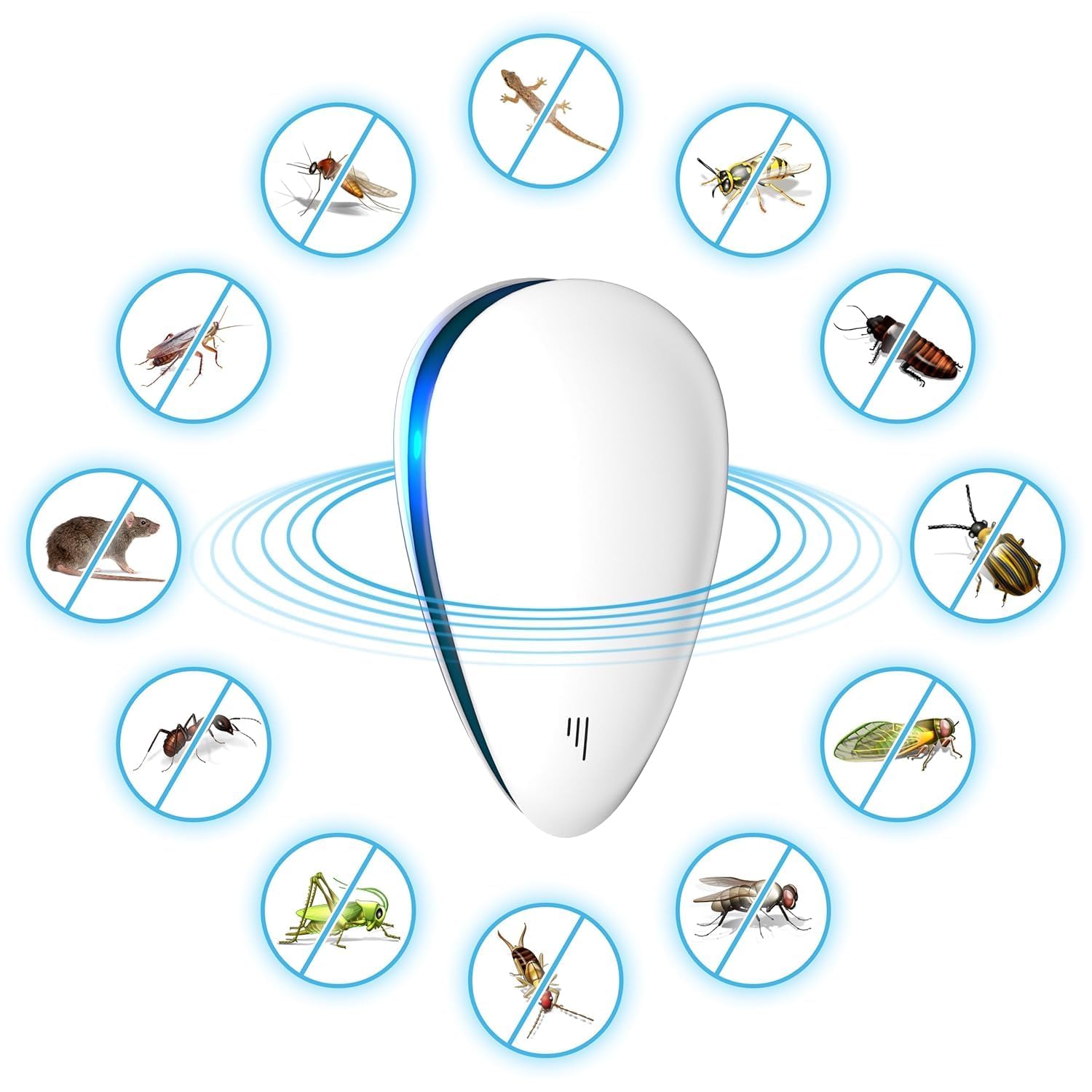 Ultrasonic Pest Repeller Plug-in Device for Home - Electric Pest Control Machine for Mosquito, Rat, Cockroach, Ant, Lizard & Insects | Indoor Electronic Repellent for Kitchen, Bedroom & Office-image-38