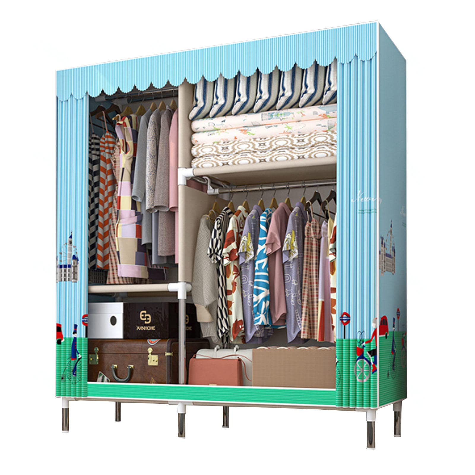 Armoire-penderie portable en toile pour organiser la chambre d'amis